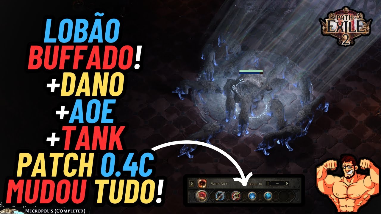 LOBÃO FOI BUFFADO! + TANK + CLEAR E MAIS BOSS DPS! 10M DE DANO EM 1 FREEZE - UPDATE 0.4C! POE2