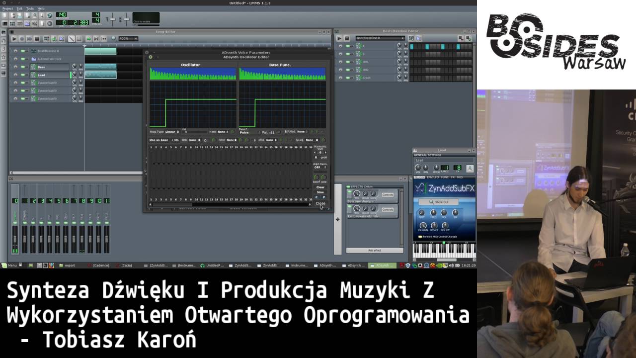 Synteza dźwięku i produkcja muzyki z wykorzystaniem otwartego oprogramowania