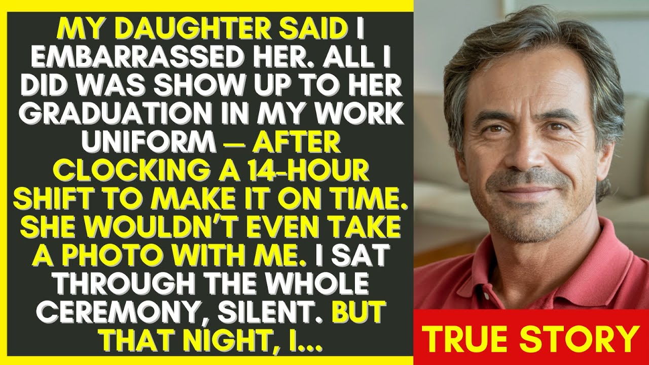 MY DAUGHTER SAID I EMBARRASSED HER BECAUSE I SHOWED UP AT HER GRADUATION. SO I...