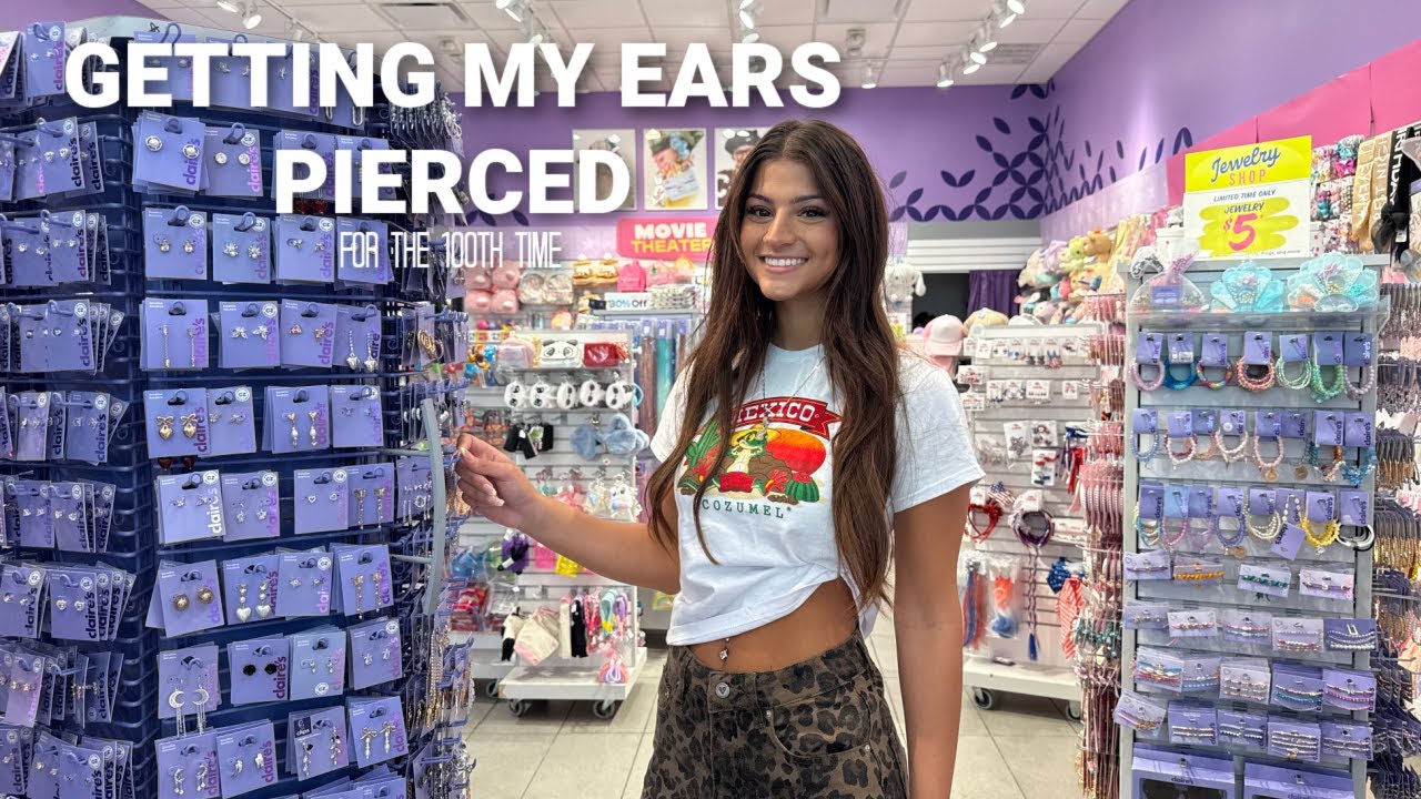 GETTING MY EARS PIERCED|clothing haul