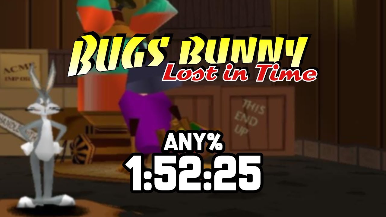 Bugs Bunny Lost in Time (PC) - any% speedrun in 1:52:25
