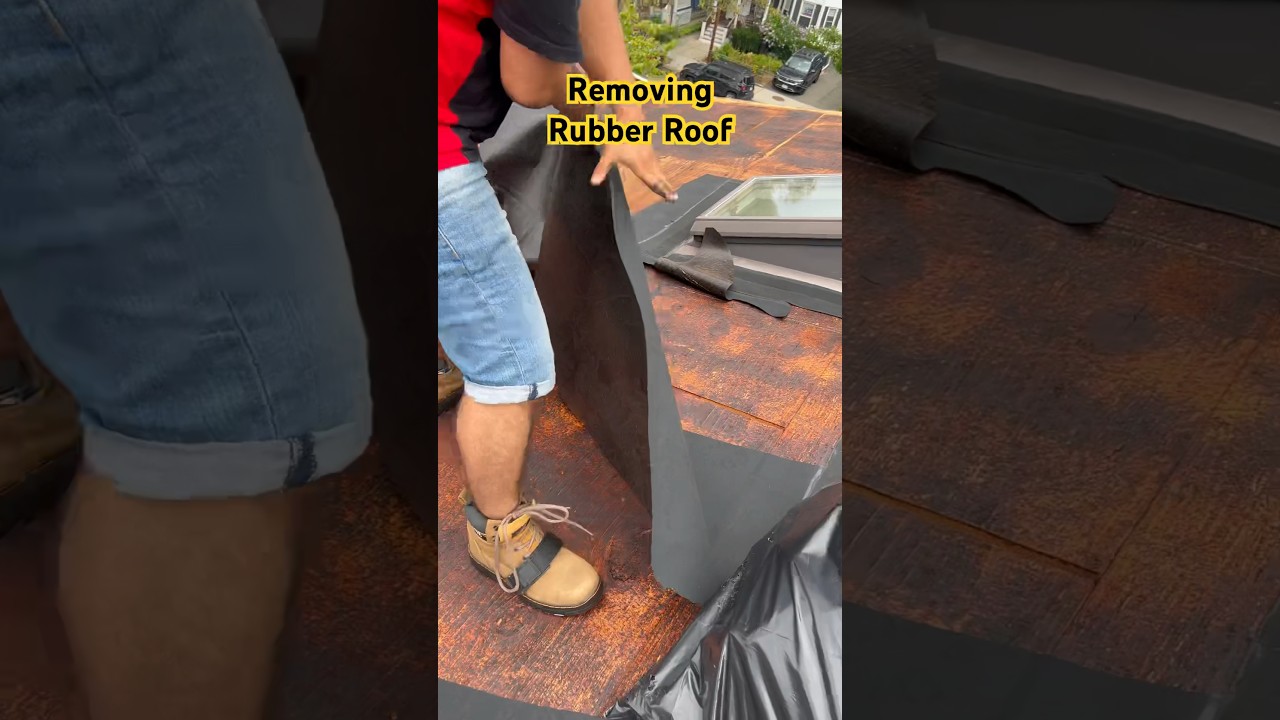 Rubber roof Removing | Your Boston Roofer | CAN Roof Construction