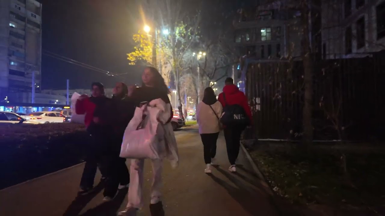 🇰🇬Bishkek 2024 - Kyrgyzstan 4K Night Walking Tour｜4K 60fps