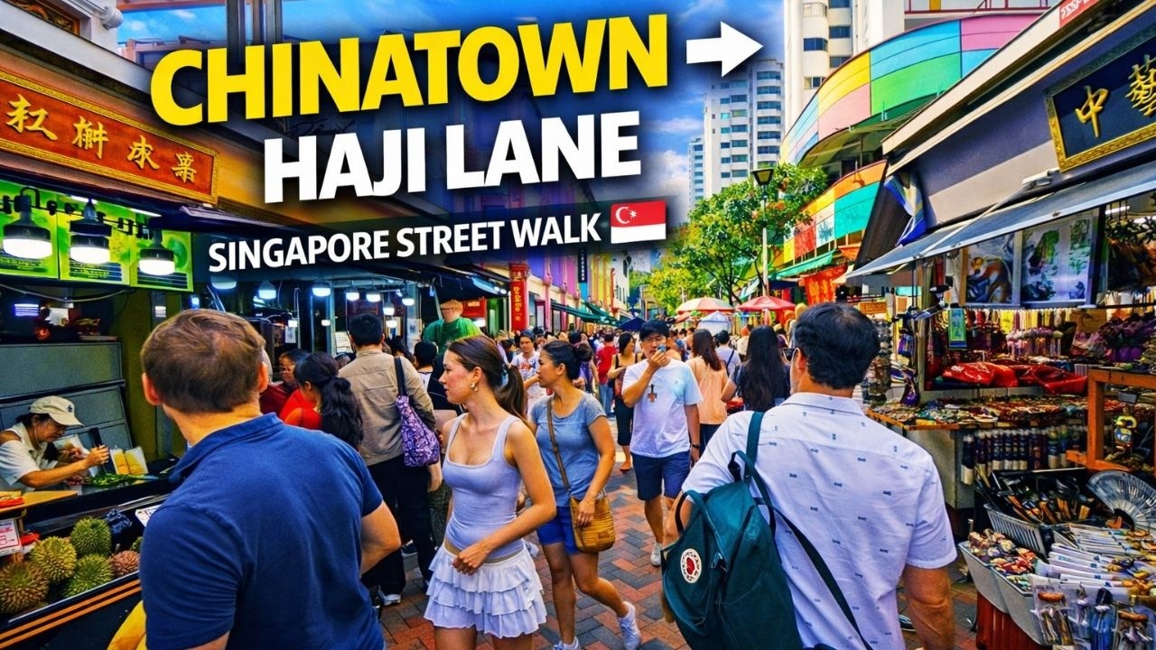 Singapore Walking Tour 🇸🇬 | Chinatown to Haji Lane & Arab Street 4K