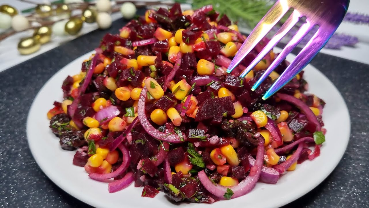 Съедят за минуту! Новый Рецепт из Свеклы и банки Кукурузы! Самый Вкусный Салат из Свеклы за 5 минут!