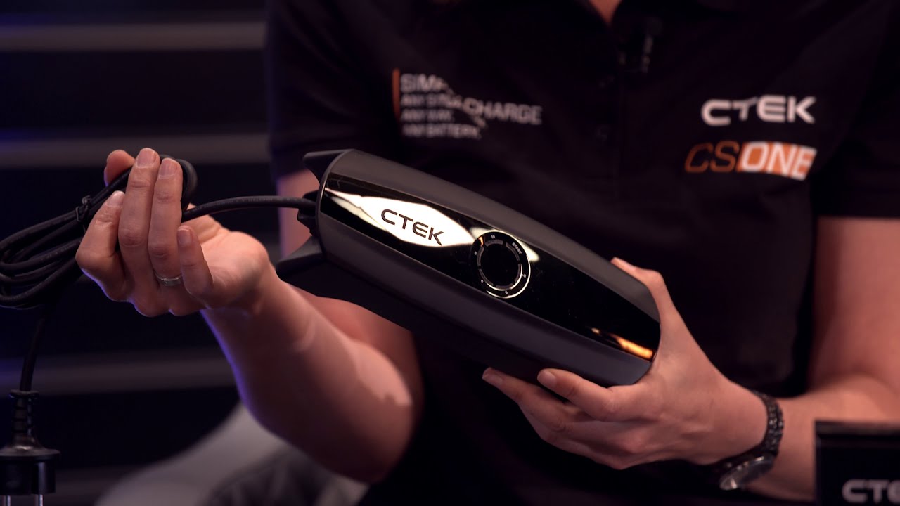 CTEK stellt seine Weltneuheit vor: CS ONE - Jetzt wird das Laden von Batterien noch viel einfacher.