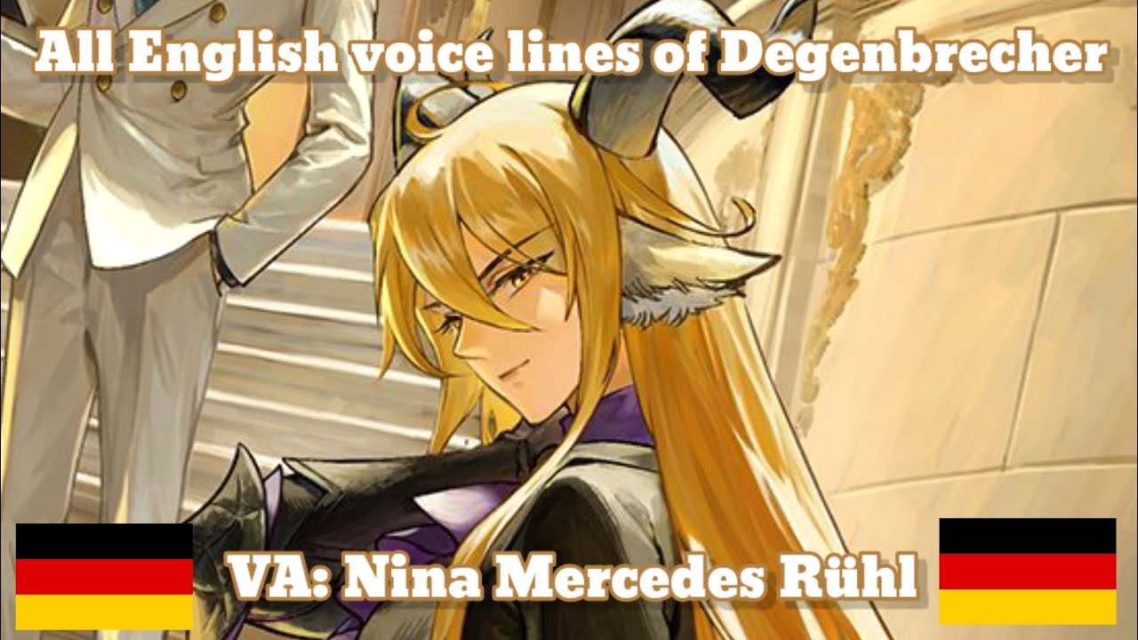 [Arknights] Degenbrecher's EN voice lines!