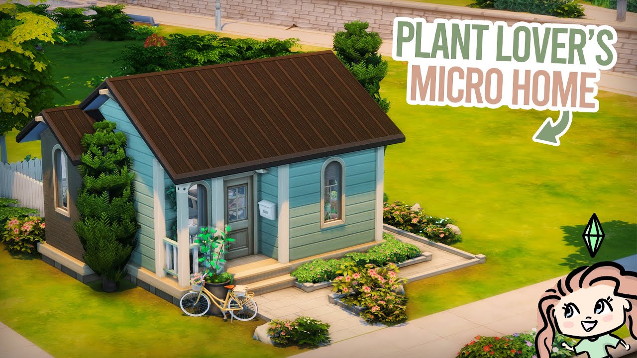 Plant Lover's Micro Home || The Sims 4 Speed Build 🏡
