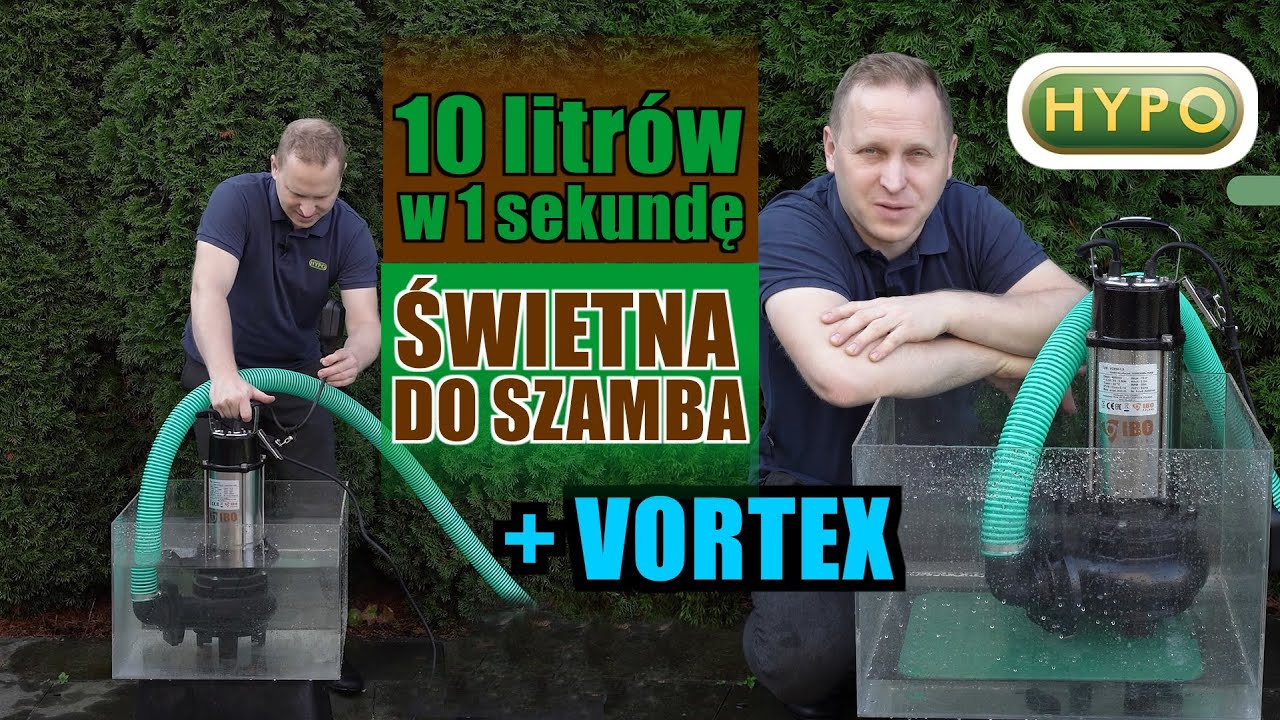 Pompa VOX 50 do ścieków (VORTEX) aż 600 litrów na minutę