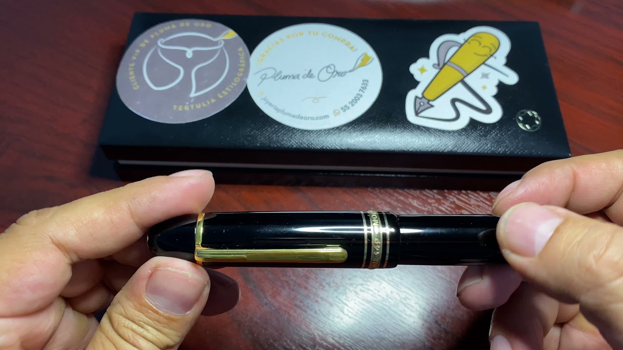 Pluma Fuente Montblanc 149 Meisterstück (diplomática), Oro 18k, 1980
