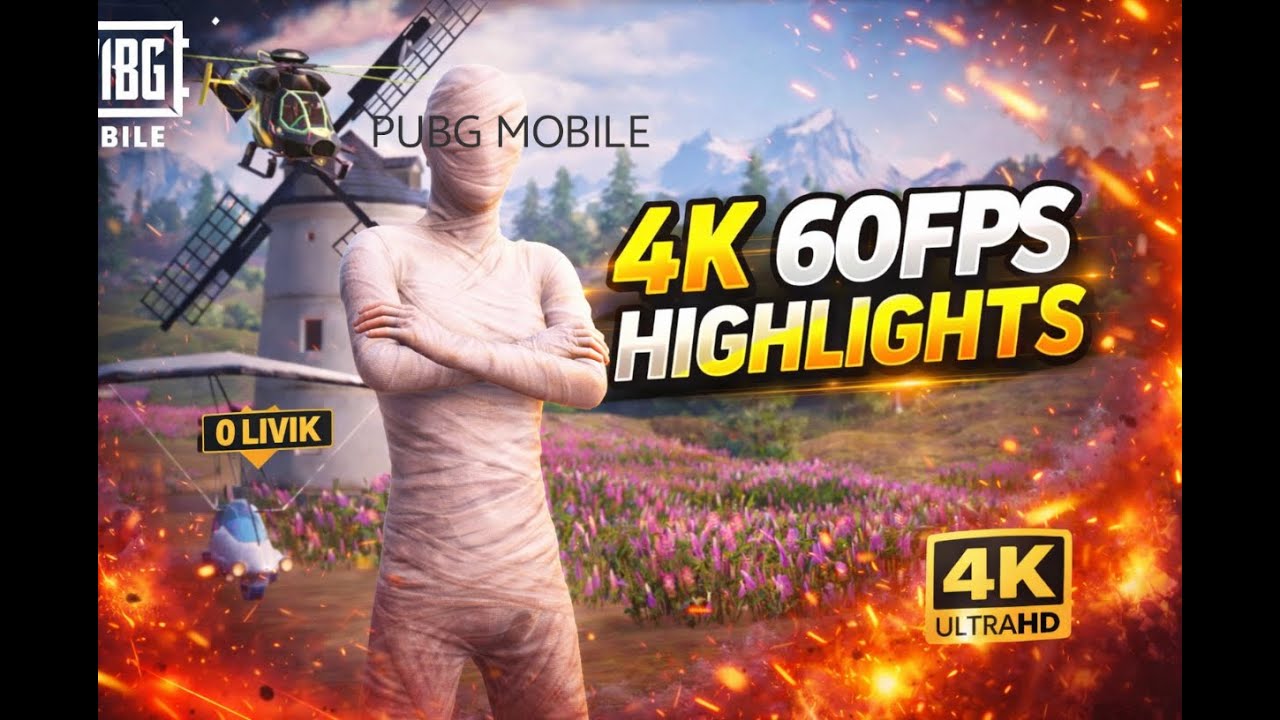 I played some matches in livik map। Pubg Mobile Highlights 4k 60 fps