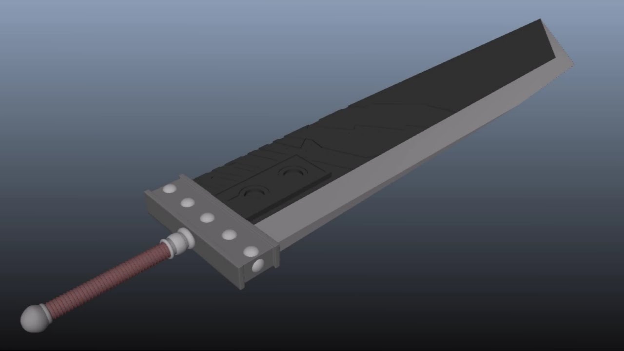 3D Modeling: Cloud's Buster Sword