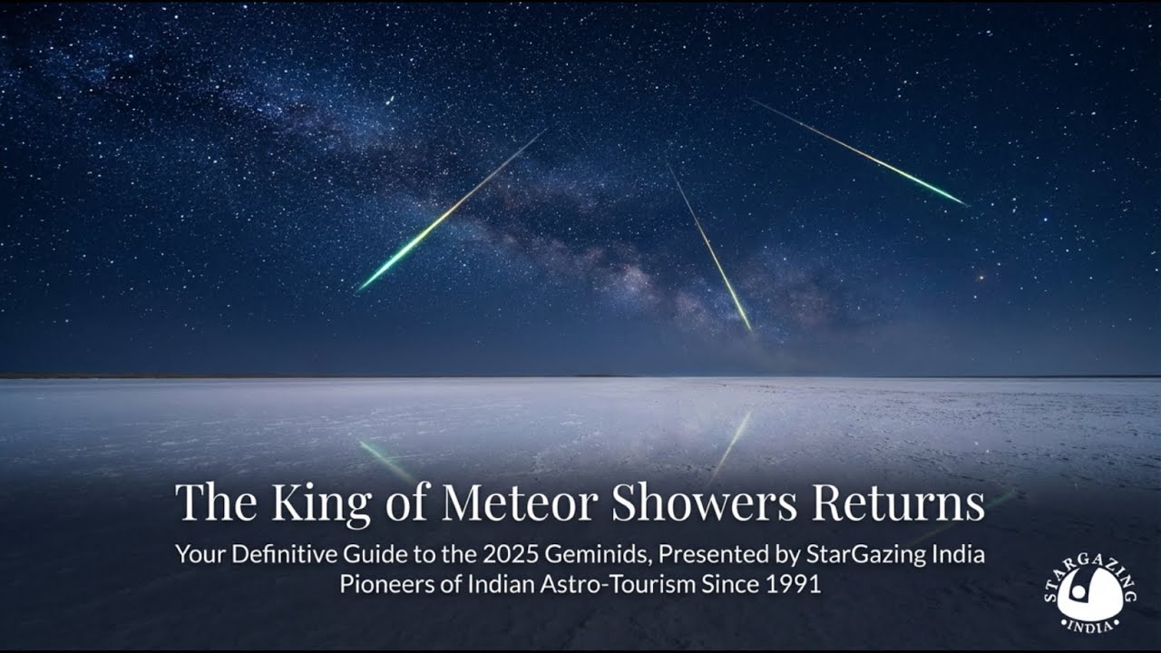 Compete Guide to Observe Geminids Meteor Shower By StarGazing India