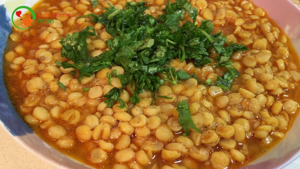 Afghani Chana Dal Recipe, Daal Afghani, Korma dal nakhod قورمه دال نخود