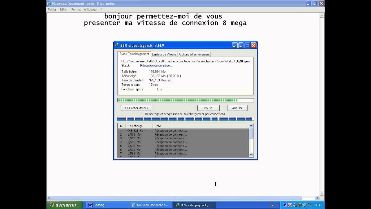 test menara adsl 8 mega