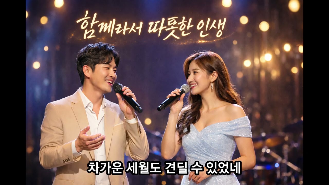 함께라서 따뜻한 인생 | 남녀 듀엣 보컬 | 감성 트로트 발라드 | AI 음악