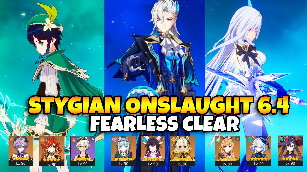 Stygian Onslaught FEARLESS Clear! | Genshin Impact 6.4