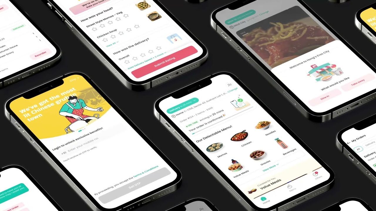 Hongs Kitchen's New App design