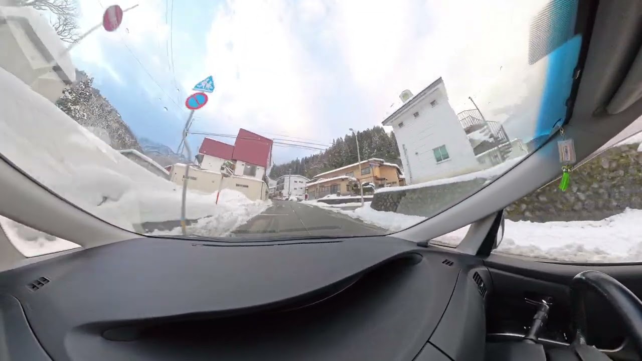 鉢伏旅館街～氷ノ山国際スキー場付近 Insta360 X4