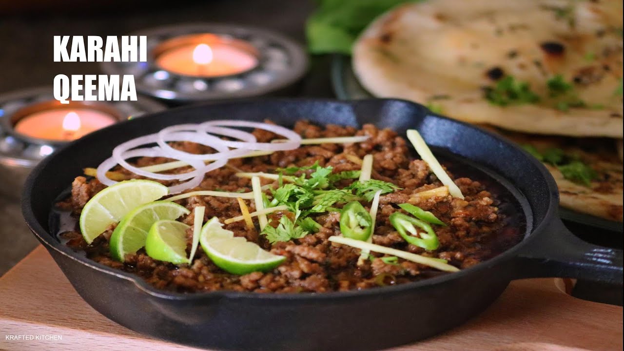 SUPER QUICK RESTAURANT STYLE KARAHI QEEMA RECIPE II KARAHI KEEMA II BY KRAFTED KITCHEN