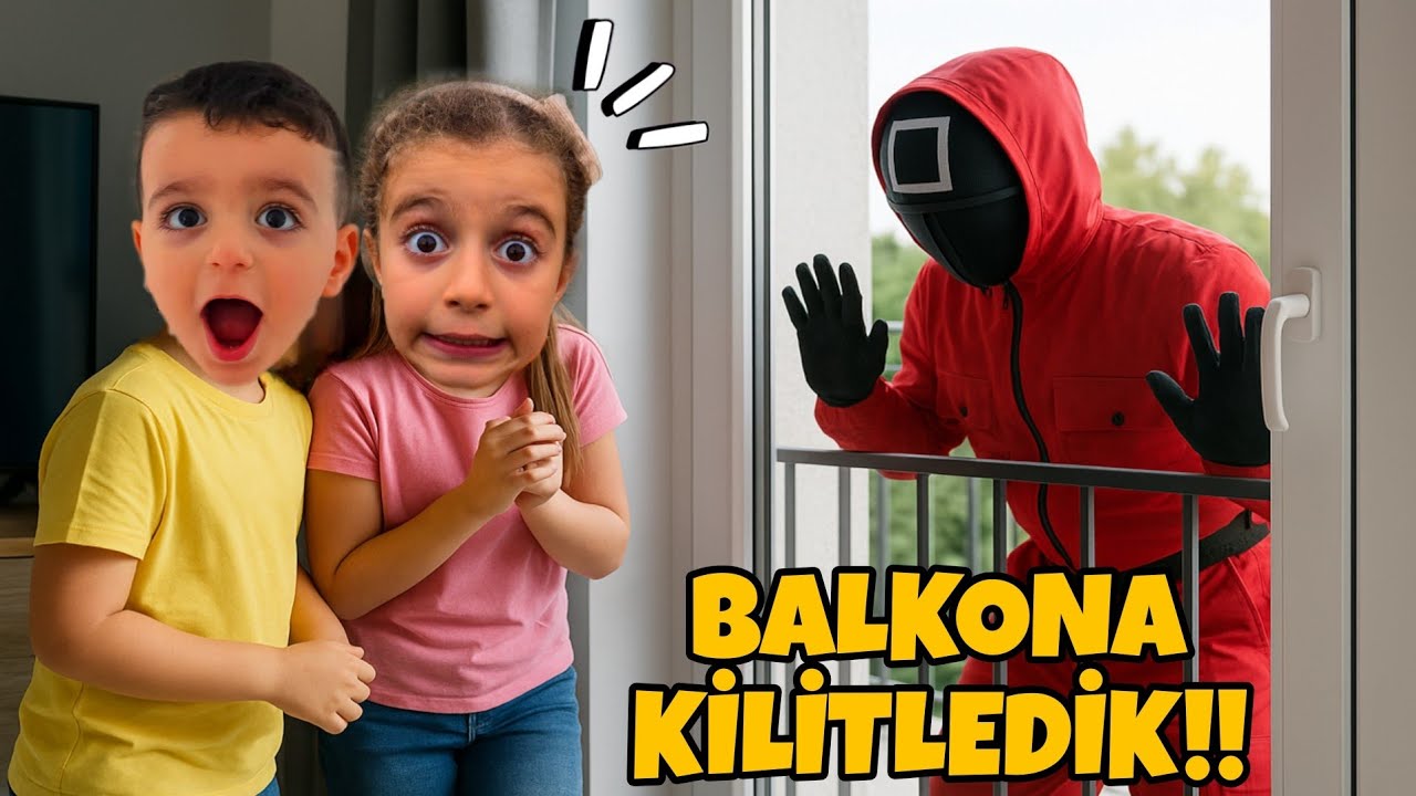 POYRAZ ELİF EVİMİZE GİREN MASKELİ HIRSIZI BALKONA KİLİTLEDİK!!!