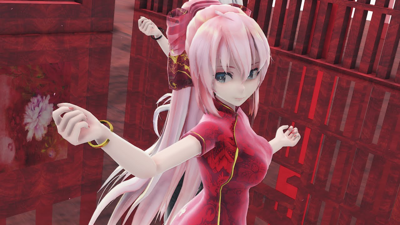 【MMD】極楽浄土，luka、miku、haku