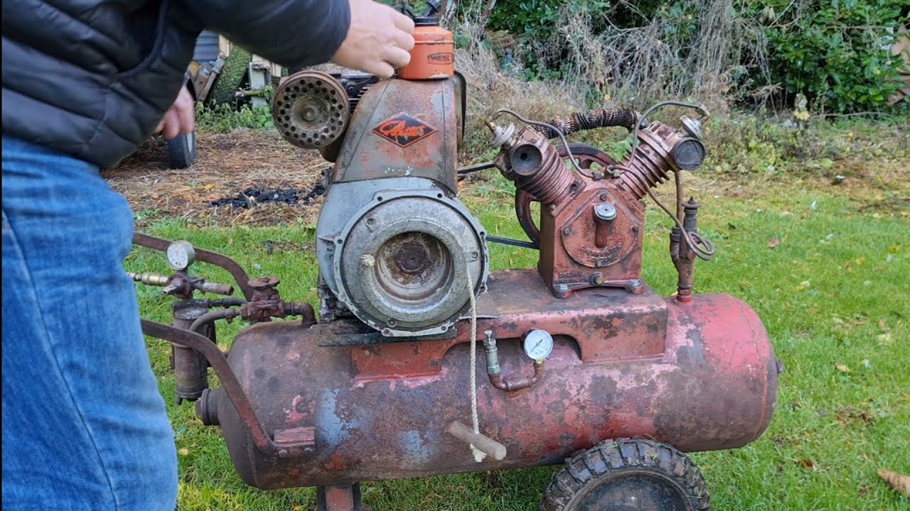 Mounting Diesel engine on a compressor. The right way.