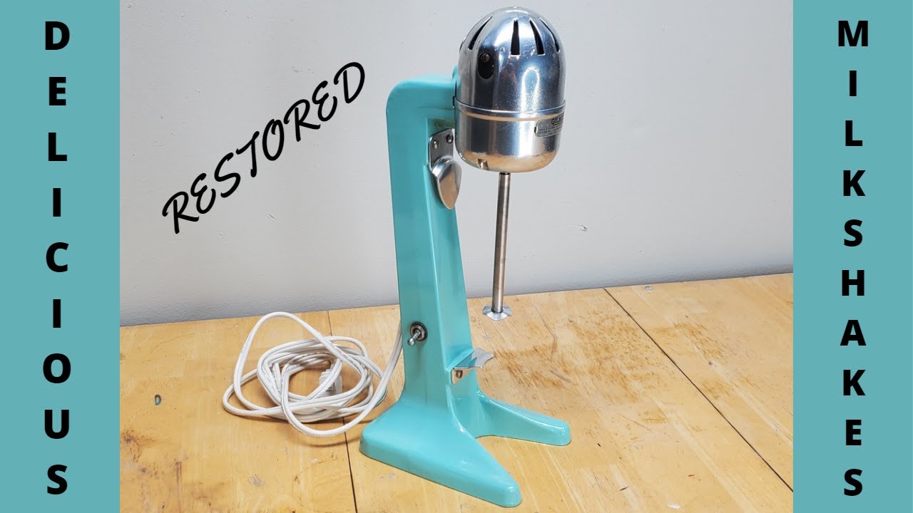 A vintage Gilbert milkshake maker is restored