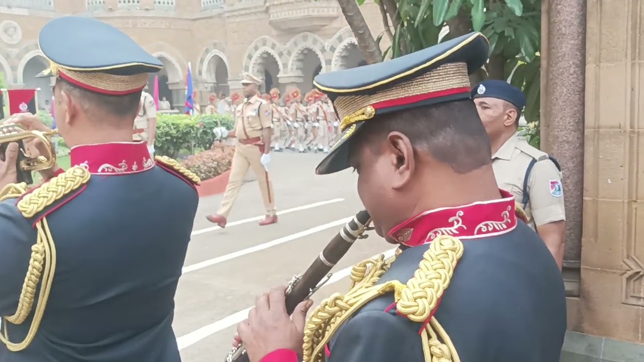 77th Republic Day flag hoisting at the historic Chhatrapati Shivaji Maharaj Terminus (CSMT) 