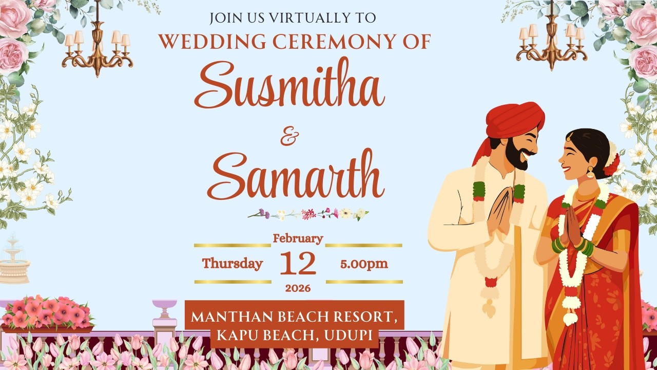 Wedding Ceremony of  Susmitha with Samarth | 12.02.2026 | Manthan Beach Resort, Kapu Udupi