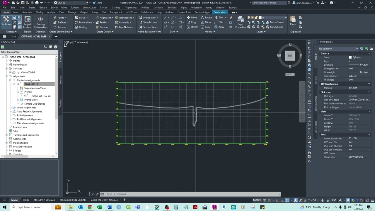 4-Civil3D Bridge Design Process - Profile Creation