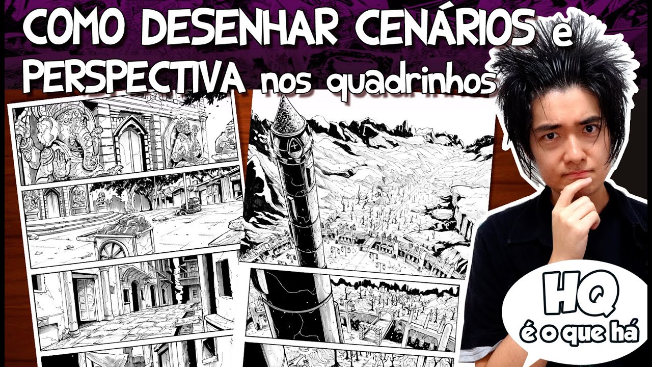 Como desenhar CENÁRIOS para QUADRINHOS - HQ é o que HÁ