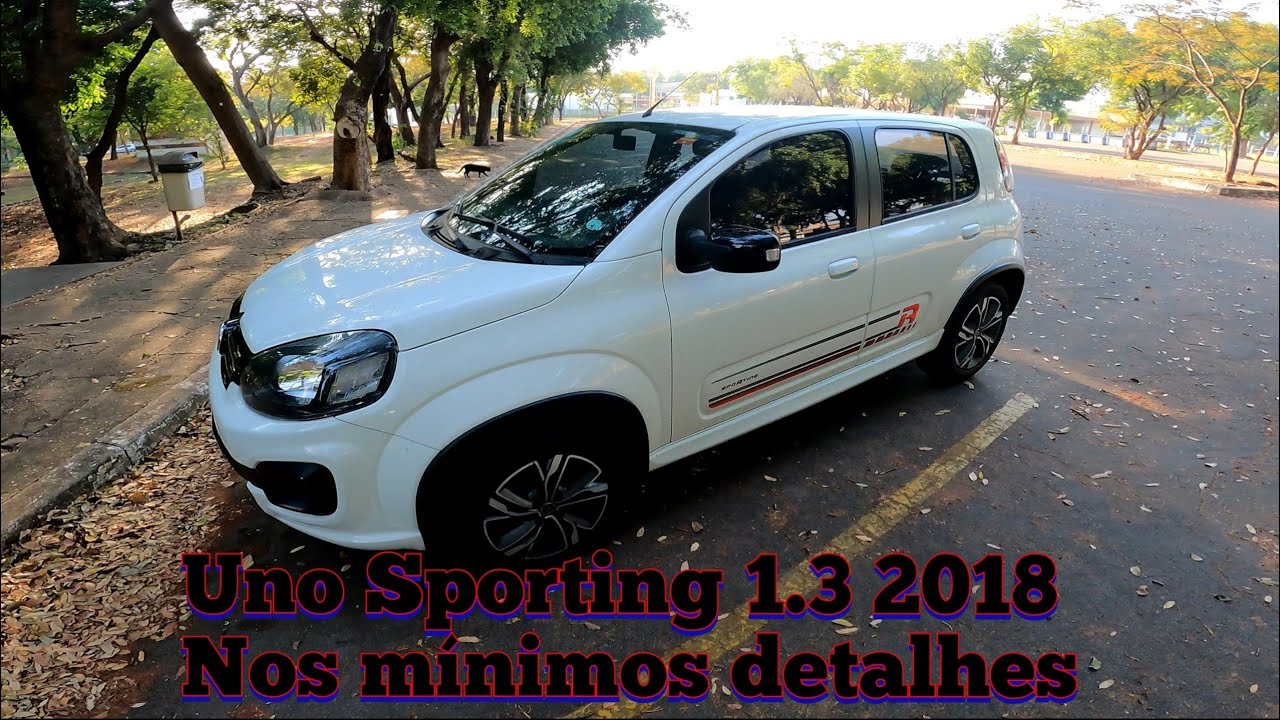 UNO SPORTING 1.3 2018 nos mínimos detalhes #Uno #Fiat