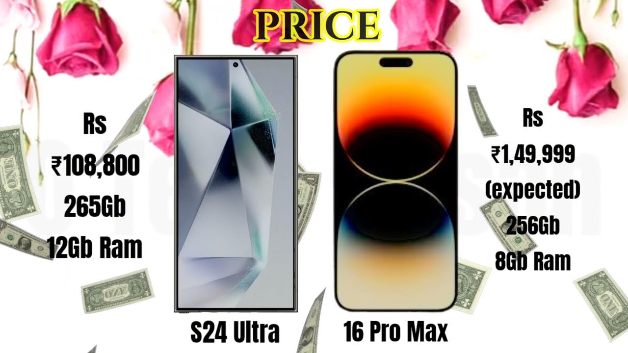 iphone 16 pro max vs samsung galaxy s24 ultra Gadgets compare video