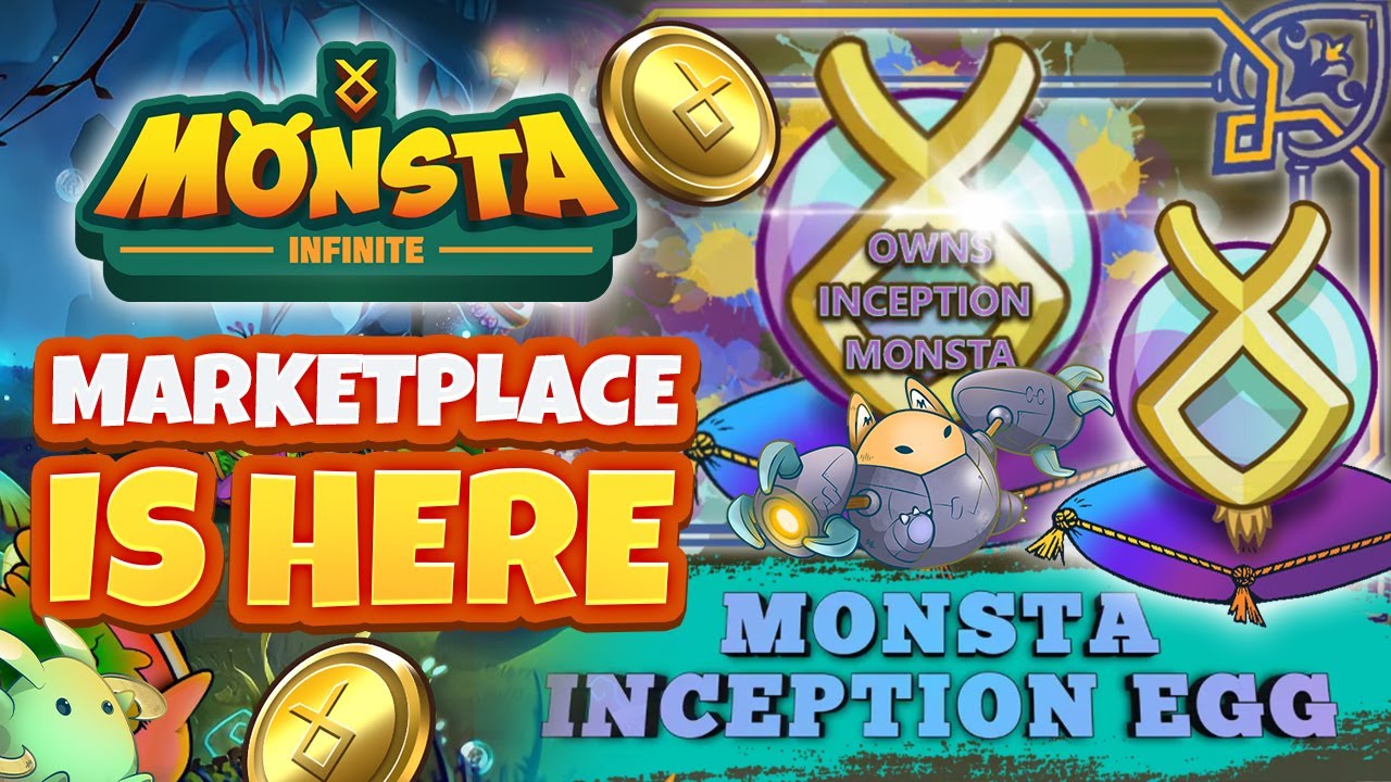 MONSTA INFINITE MARKETPLACE RELEASE on 12 OCT - MONSTA INCEPTION EGGS ON BSC MONI STT TOKENS GAMIFI