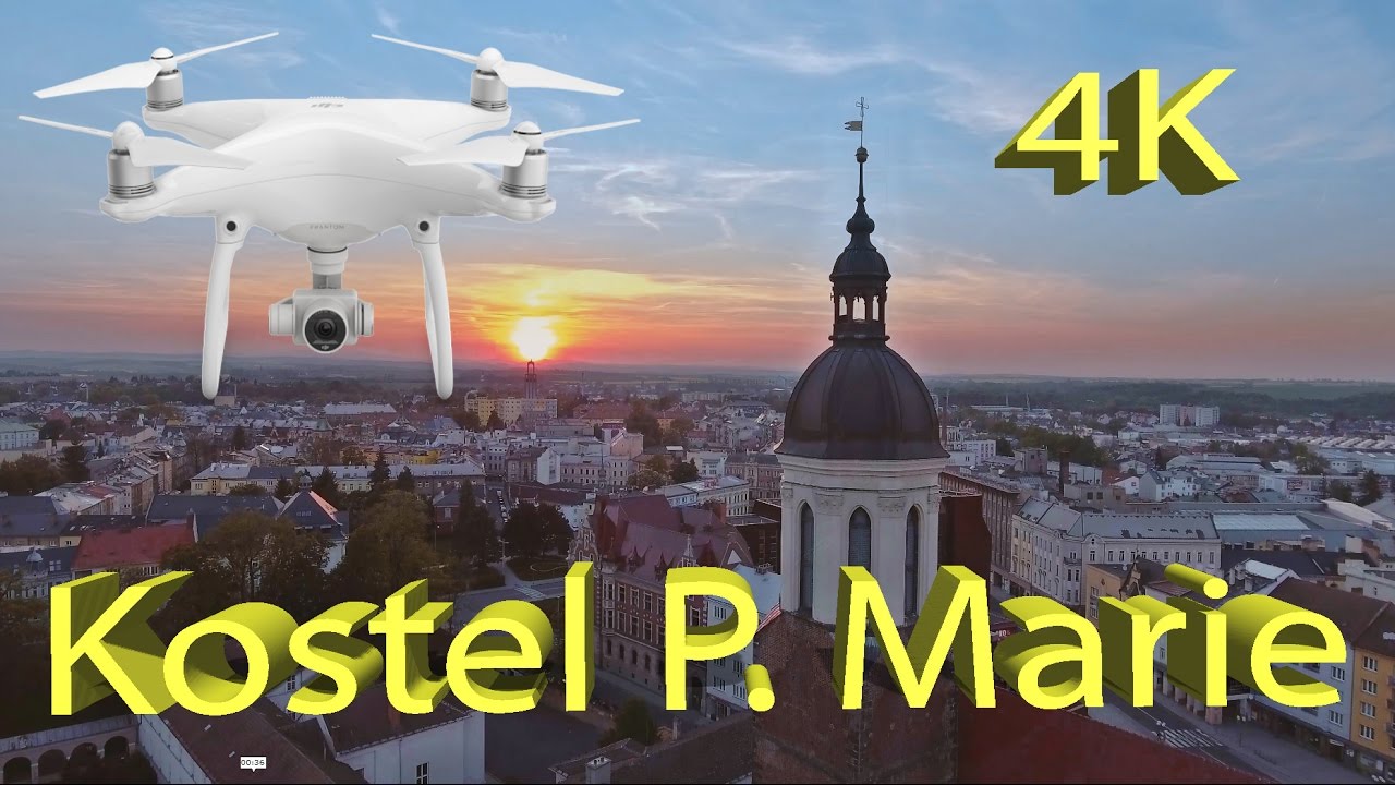 Konkatedrála Nanebevzetí Panny Marie, Opava (dron, 4k)