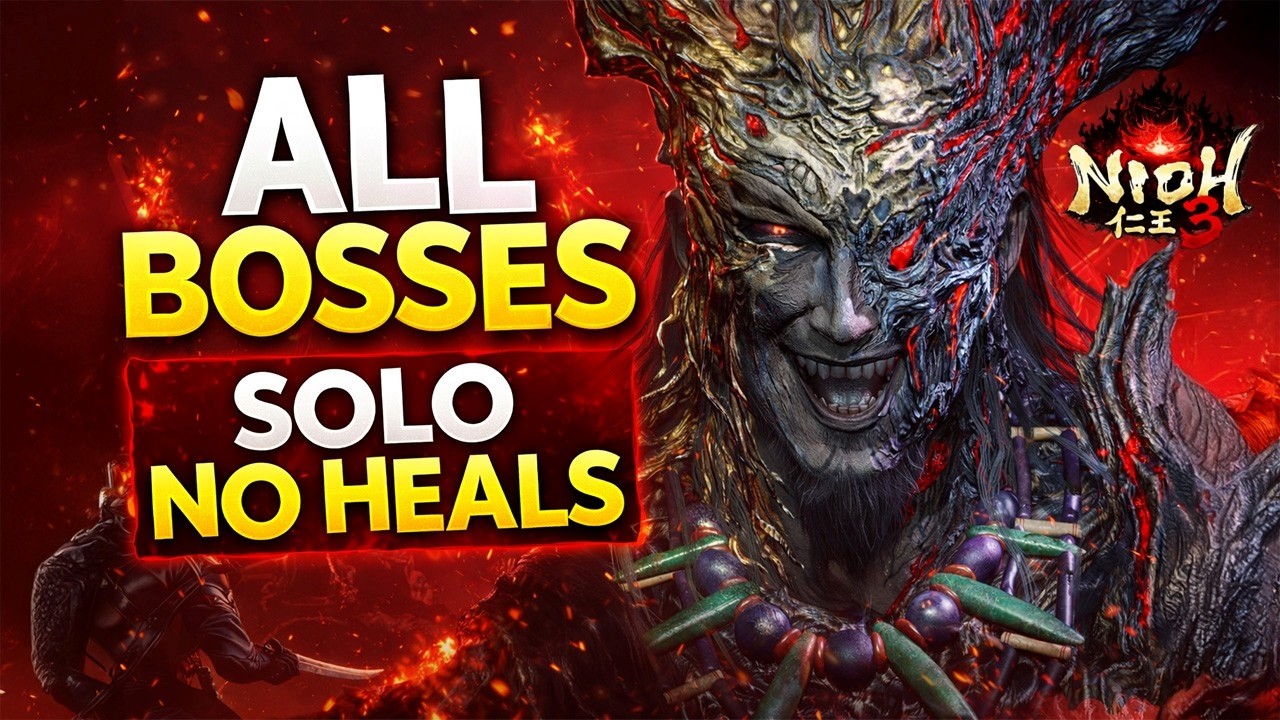 I Beat ALL MAJOR BOSSES in Nioh 3 Solo No Heals (Ninja Style)