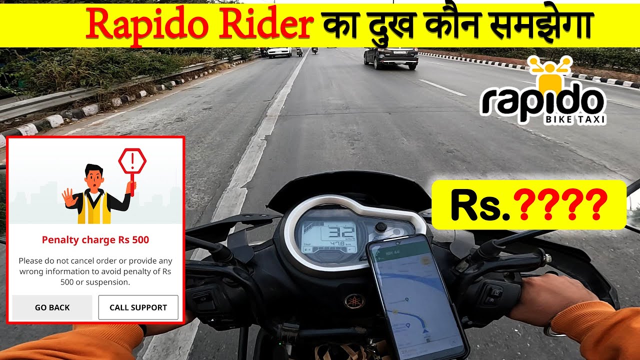 Rapido Rider का दुख कौन समझेगा 😢😢 | Rapido Full Day Earning | Ride on Yamaha Ray ZR