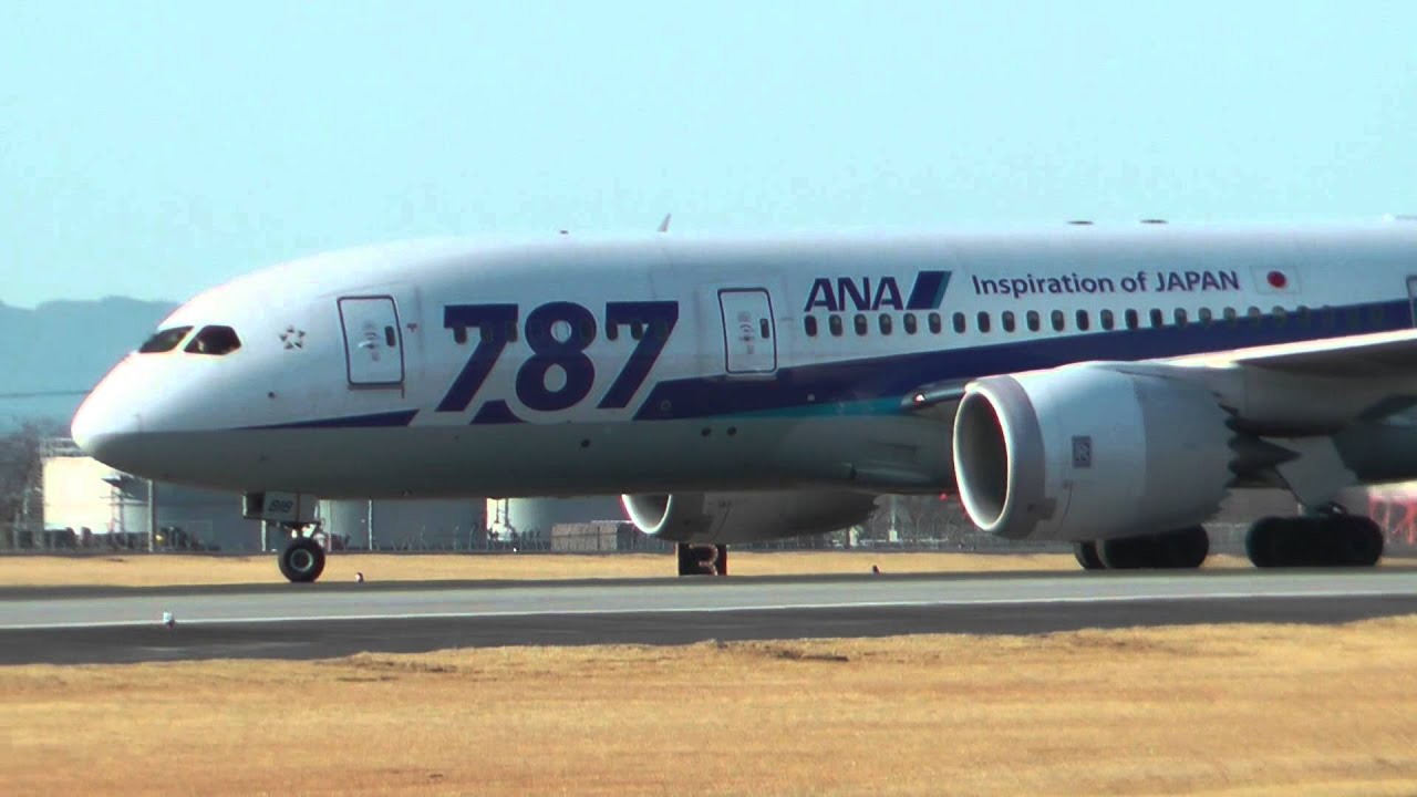 熊本空港 離陸中止 ALL NIPPON AIRWAYS BOEING787-8 JA818A