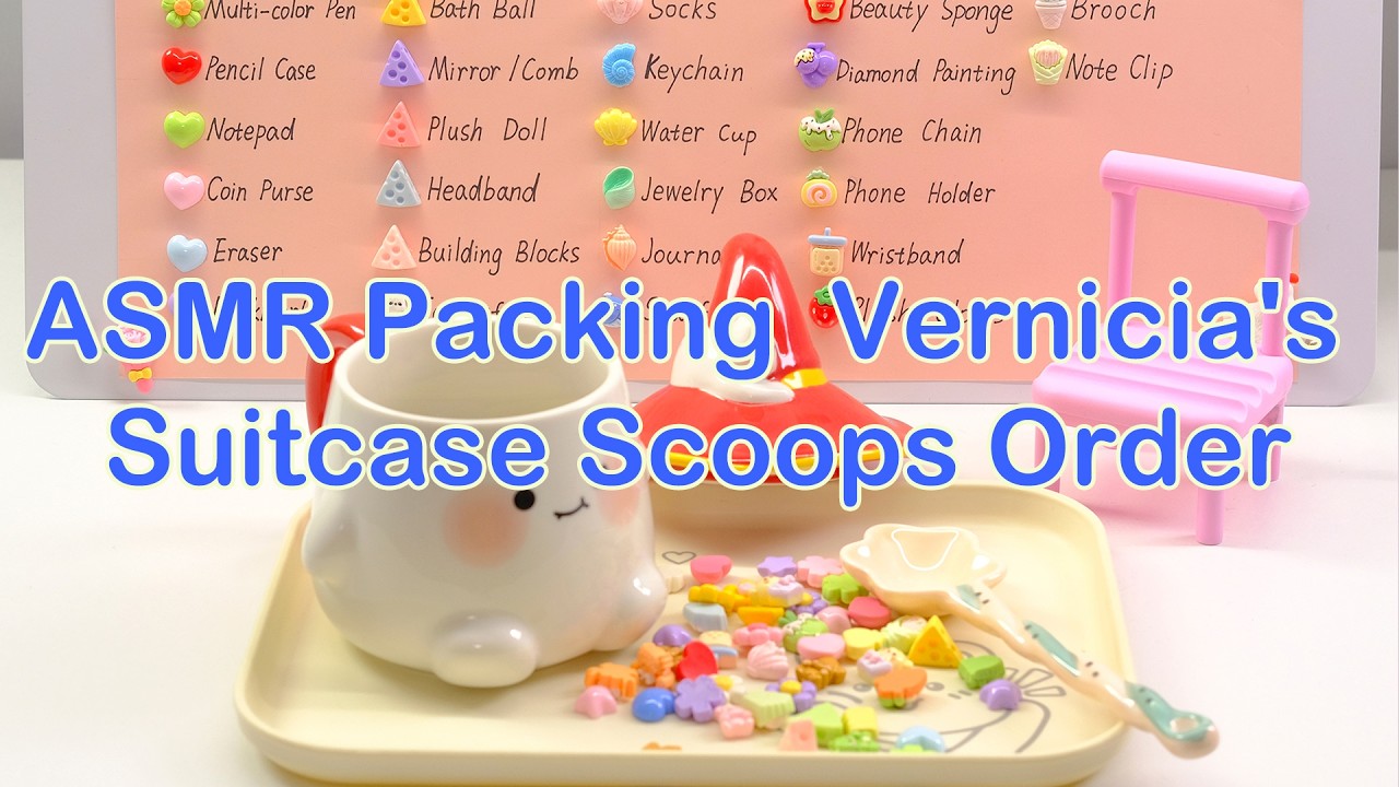 【Litebord Lucky Scoops】ASMR Packing Vernicia's Melody Suitcase Order.
