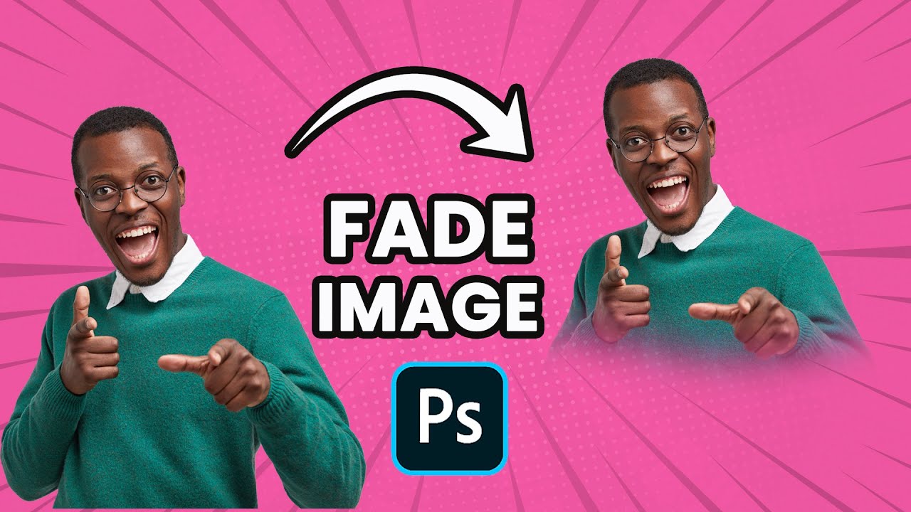 how to fade an image into a background in photoshop