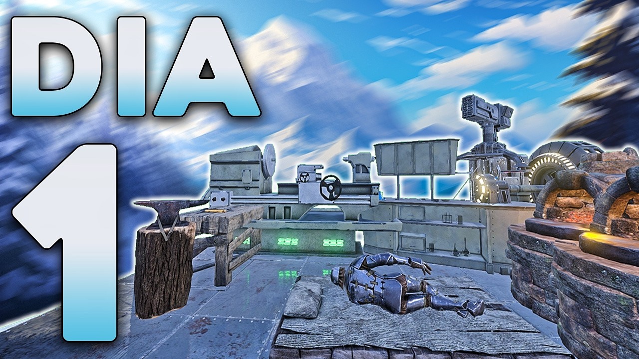COMO un SOLO con 8,000 Horas Domina un WIPE en DIA 1 - Ark Survival Evolved PvP