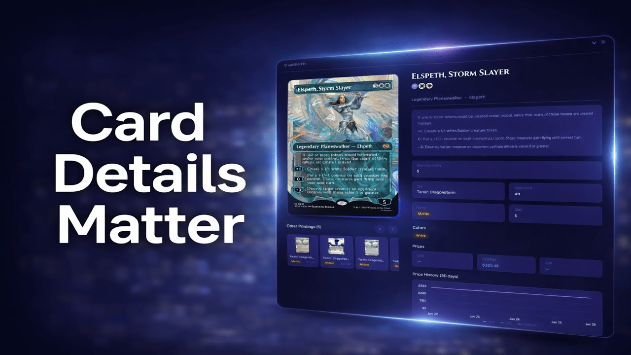 Building an MTG App – Cards, Details & Pricing | Cardilith Devlog #001
