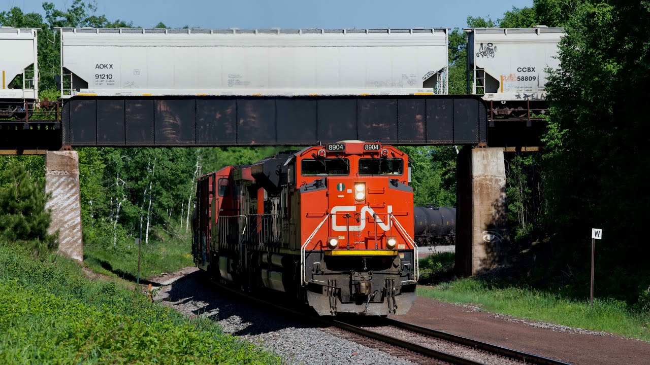 Canadian National Railway Freight Trains in Minnesota