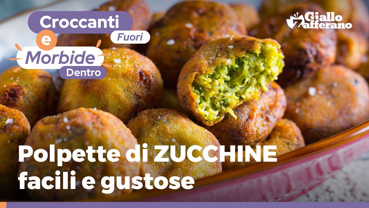 POLPETTE di ZUCCHINE: irresistibili, dorate e croccanti! PRONTE in pochissimo tempo❗😍