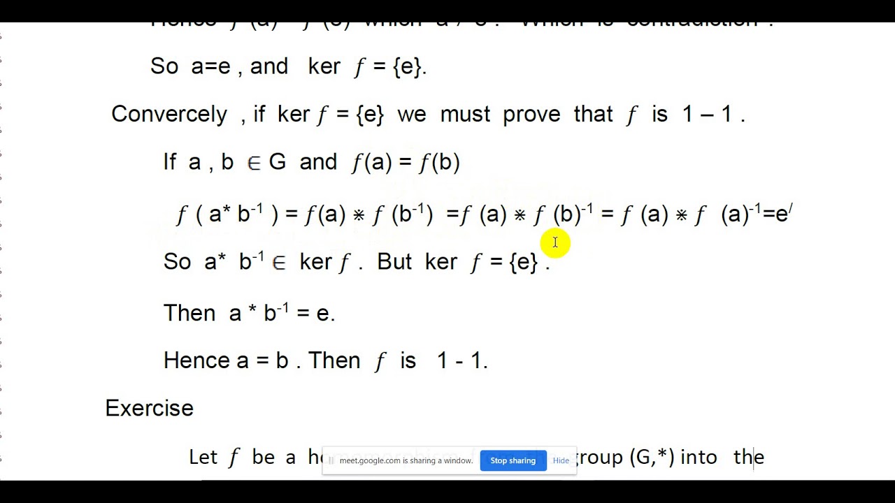 نواة التشاكل    kernal of homorphism   ا . م . علي يونس
