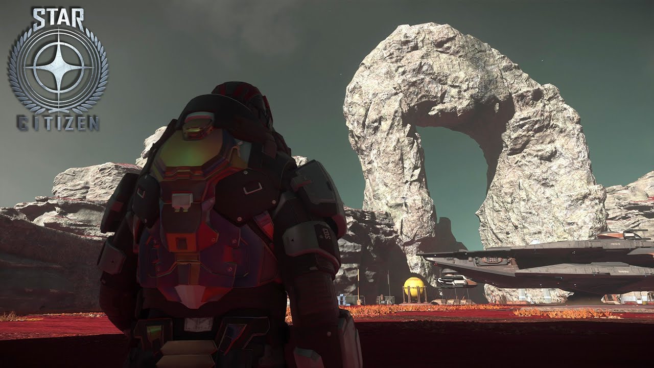A Walk Around Fallow Field Outpost @ PyroIV - Star Citizen Alpha 4.5.0 Gameplay