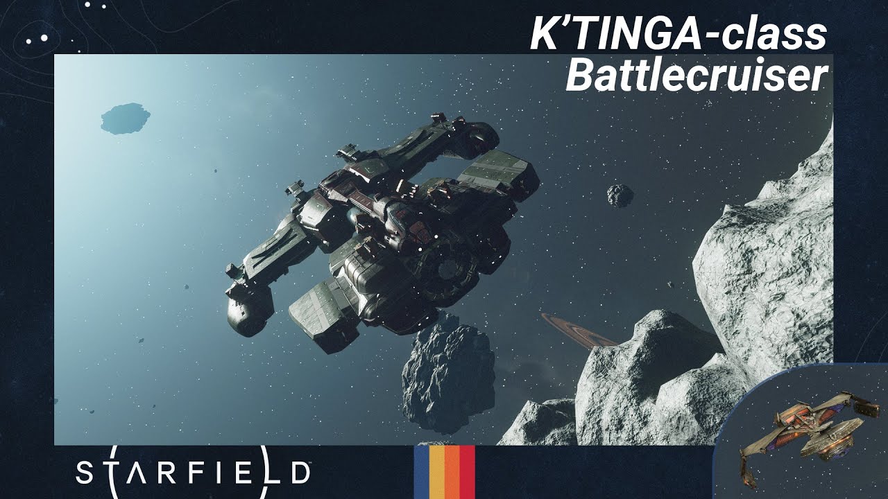 Starfield Custom Ship Build - K'Tinga class (No Mods)