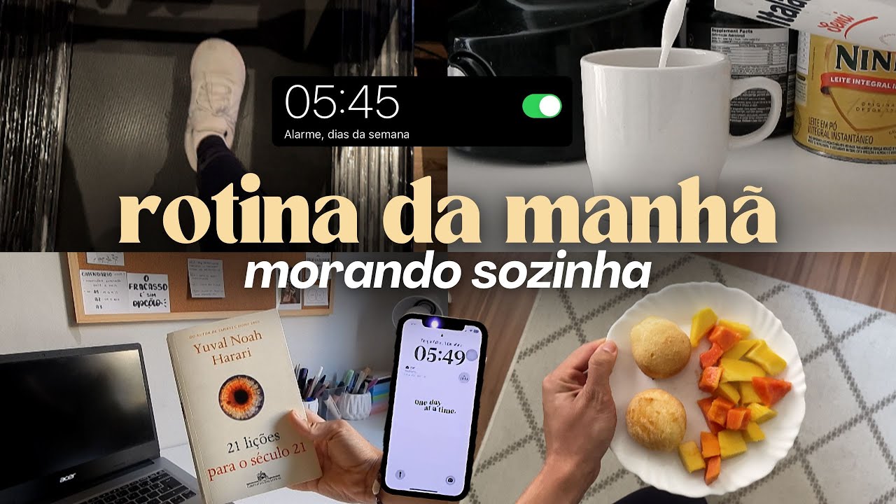 MINHA ROTINA DA MANHÃ MORANDO SOZINHA | 6AM, realista, hábitos saudáveis & produtividade