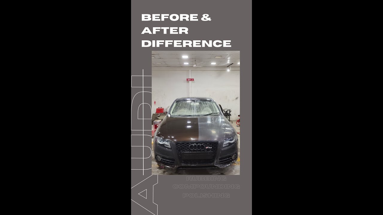 Difference between before and after Rubbing Compounding & polishing 